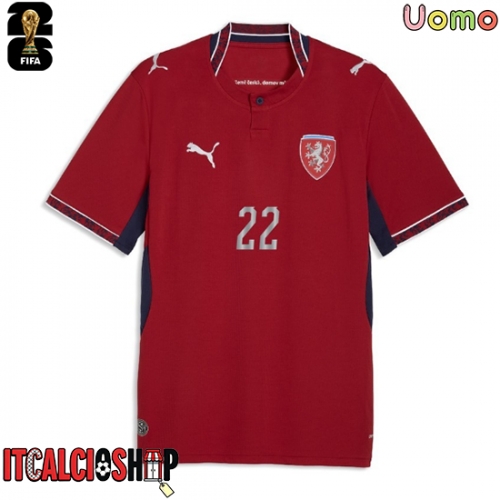 Repubblica Ceca Tomas Soucek #22 Prima Maglia Mondiali 2026 Manica Corta